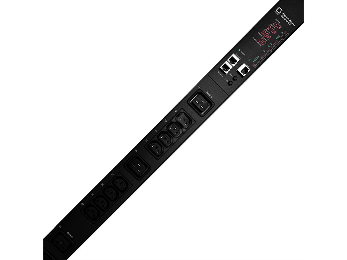 GUDE EPC 87-1310-18 30-fach switched & metered PDU, vertikaler Einbau 0HE, schwarz, 170 cm