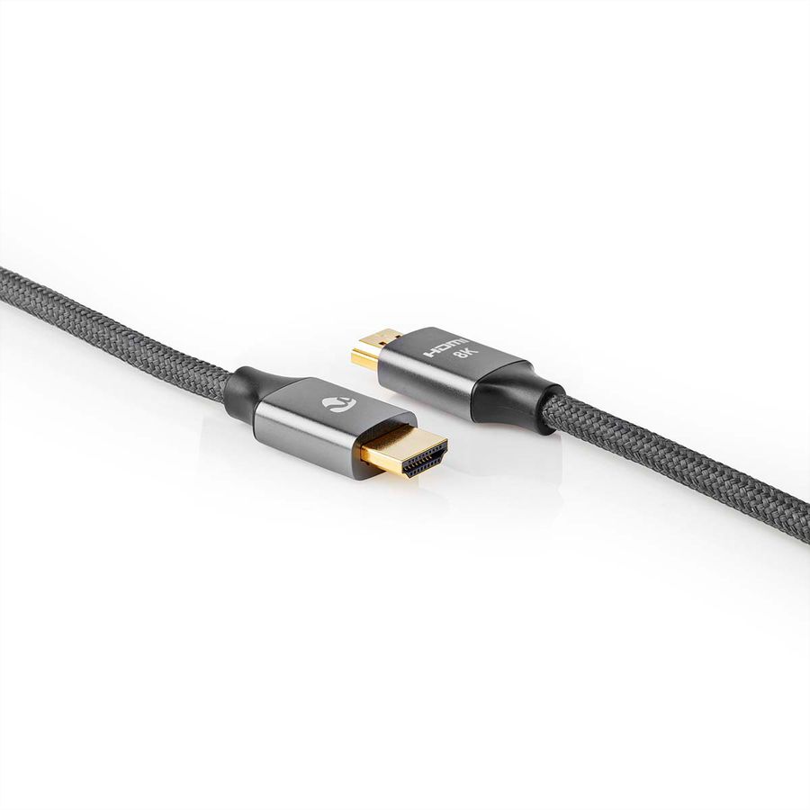 Nedis 8K HDMI Ultra HD Kabel, ST/ST, grau, 2m