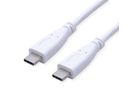 VALUE Câble USB 3.2 Gen 2, avec PD, C-C, M/M, 4K UHD-1, 10Gbit/s, Emark, 100W, blanc, 1 m