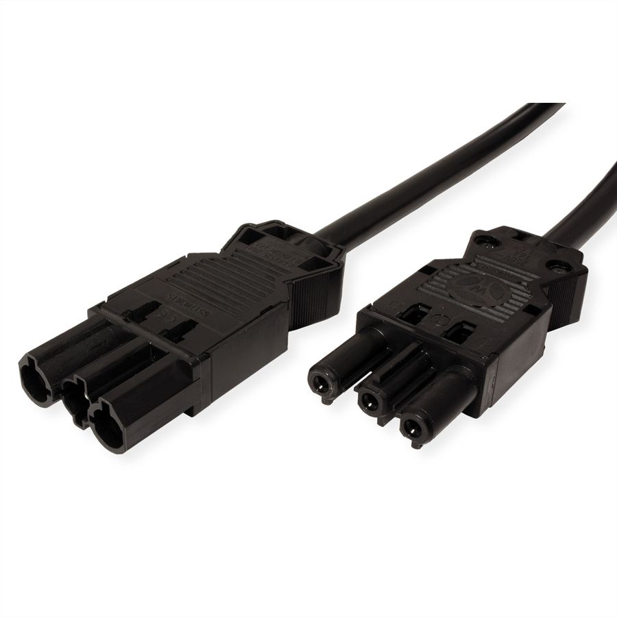 BACHMANN Câble prolongateur GST18-3 Mâle / coupleur, noir, 3 m