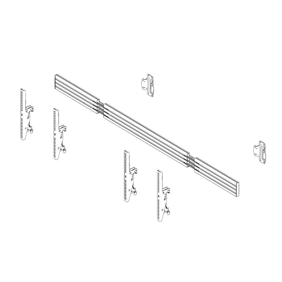 Hagor Support mural CPS W2L 46-65, noir