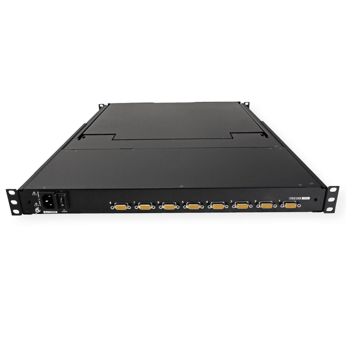 ATEN CL1308N Commutateur KVM, 48cm TFT, VGA, PS/2-USB, 8 ports, DE-Layout