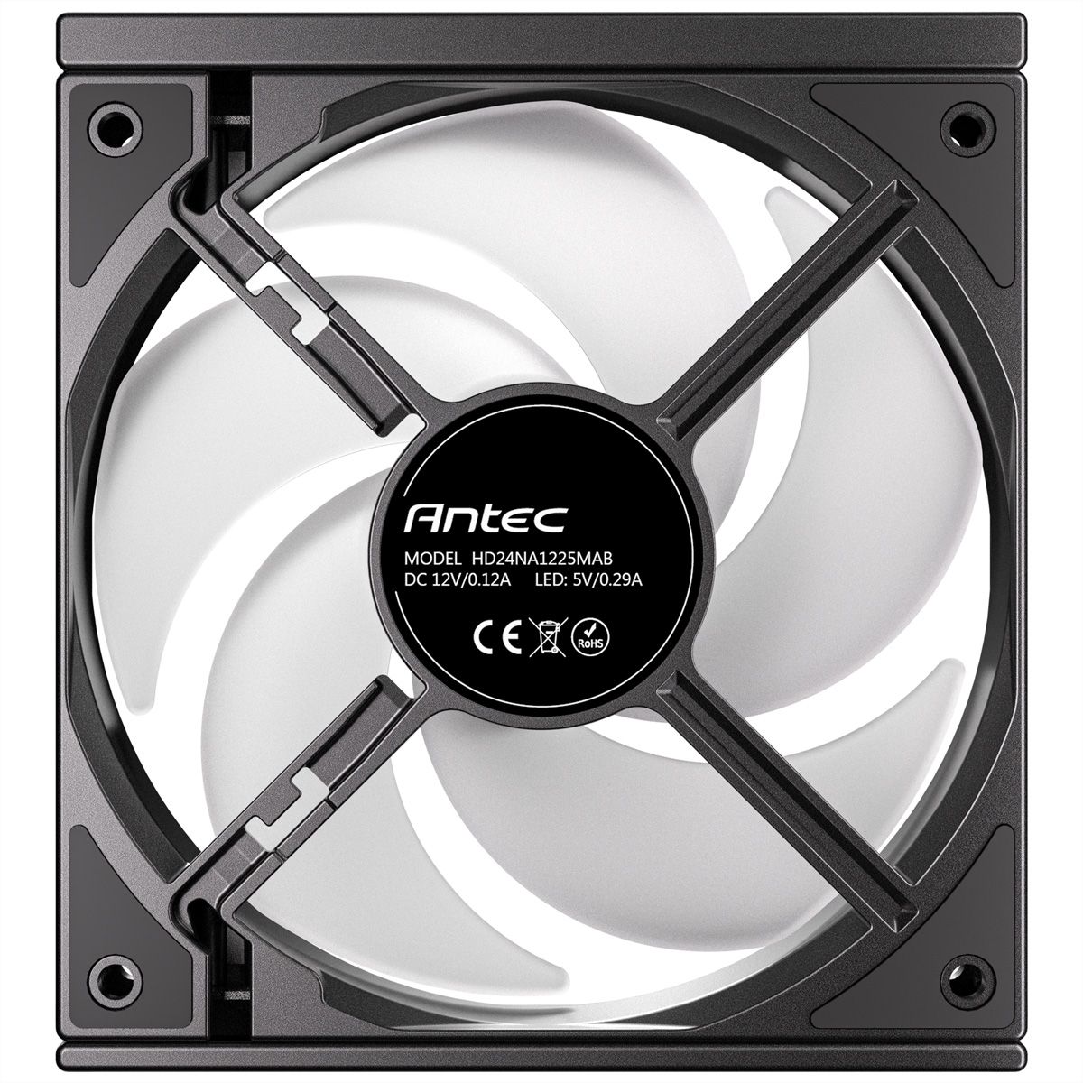 ANTEC C120 ARGB Ventilateur de boîtier PC inversé 120 mm, lot de 3, noir