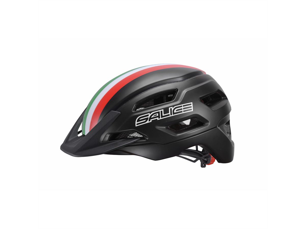 Salice Occhiali Casque de vélo Stelvio, M-L 54-60, Black ITA