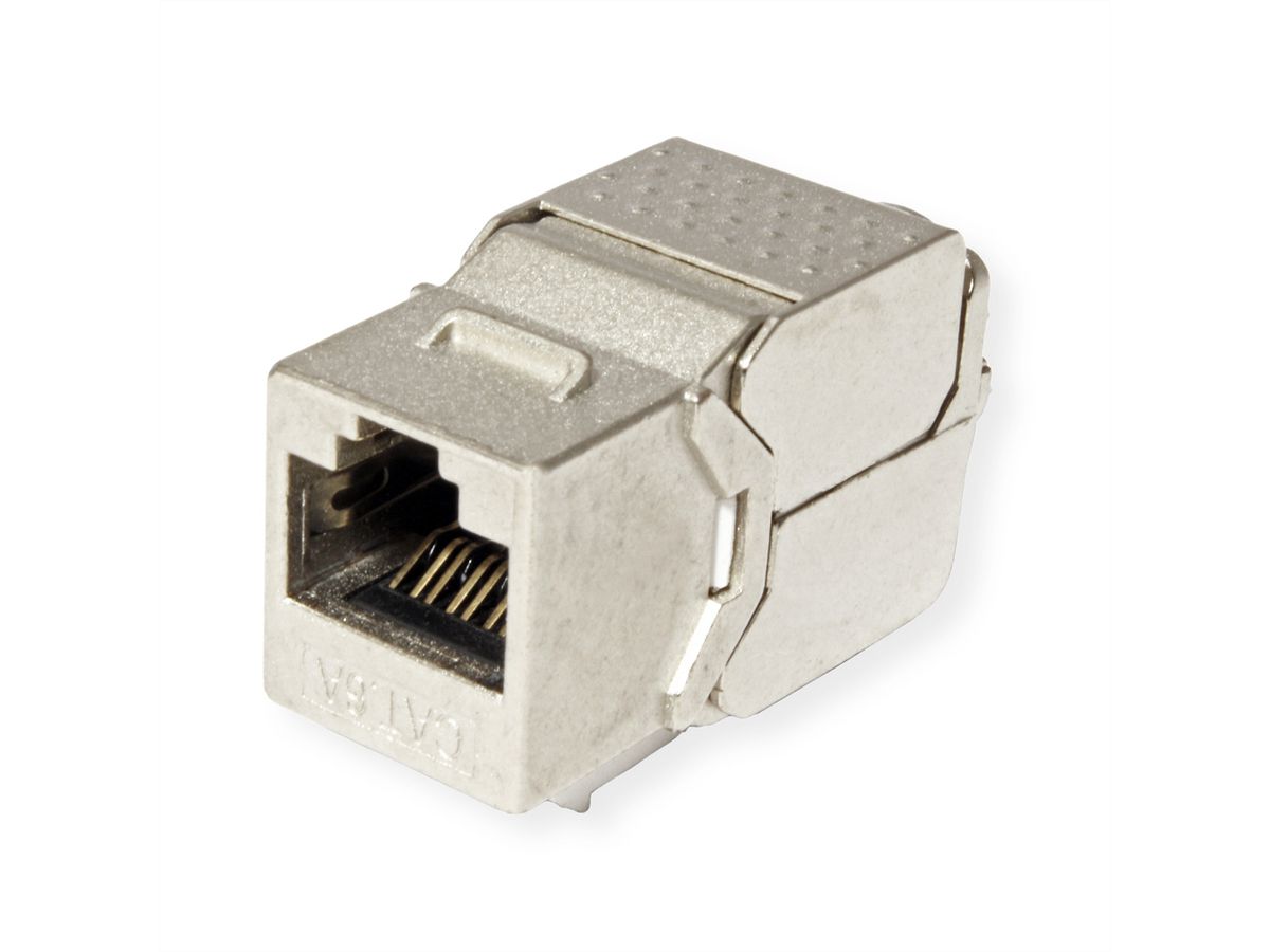 VALUE Cat.6A (Class EA) Keystone, RJ-45, geschirmt, werkzeuglos, SLIM