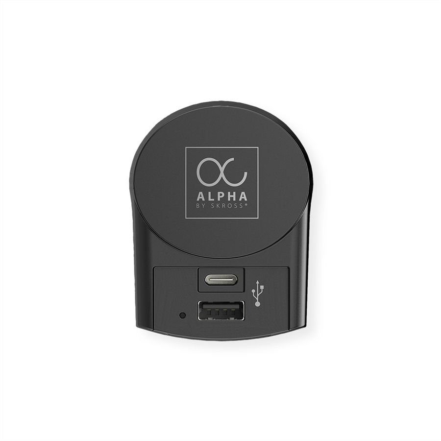 Skross Alpha mit Europe USB Charger A/C Universal Reiseadapter, Weltweit