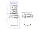 BACHMANN ELEVATOR 1x CEE 7/7 2x Euro, noir, 2 m