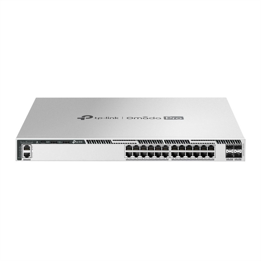 TP-Link Campus Switch S6500-24GP4XF, 24x1G 4x10G PoE L3 Managed Switch