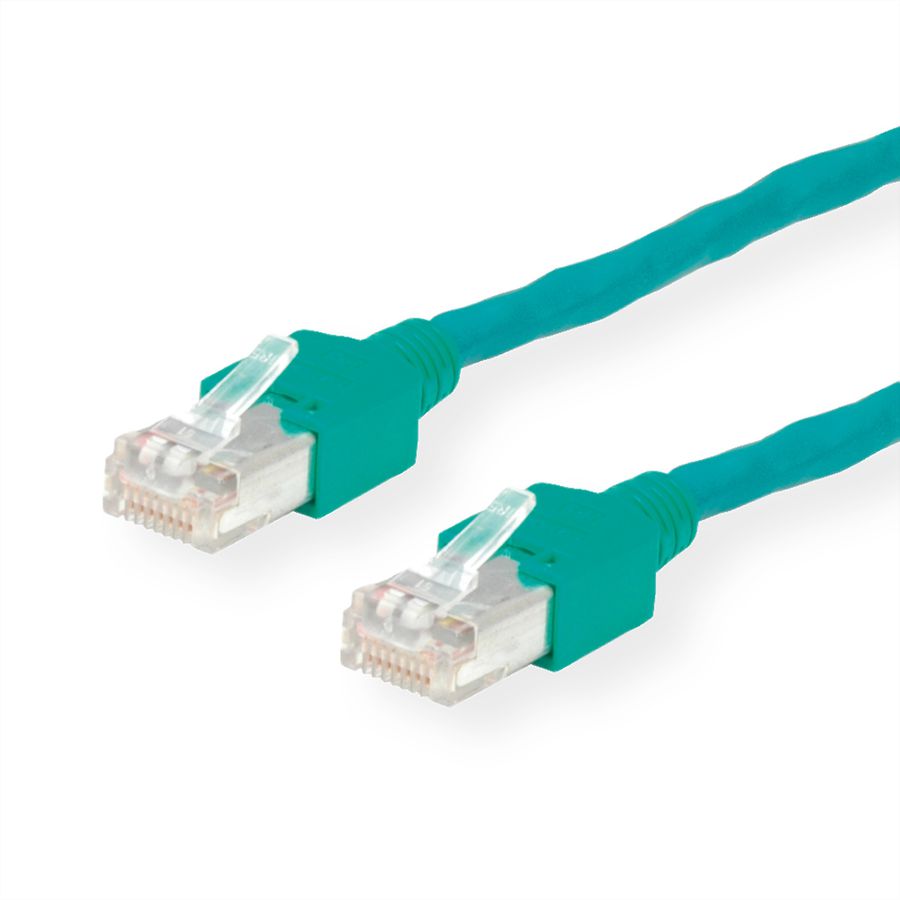 KERPEN Patchkabel Cat.5e (Class D) SF/U, MegaLine D1-20, gekreuzt, grün, 2 m
