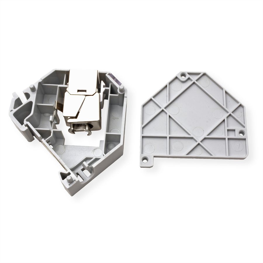 ROLINE Adaptateur de rail DIN pour module Keystone SLIM, non équipé