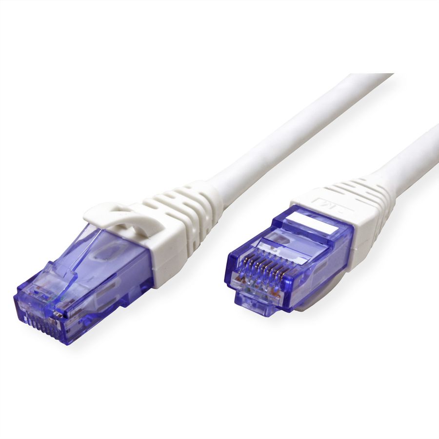 Cordon ROLINE UTP Cat.6A / 10 Gigabit, Component Level, LSOH, blanc, 2 m