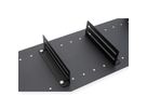 VALUE 19-Zoll-Fachboden mit 2 verstellbaren Teilern, 1 HE, schwarz