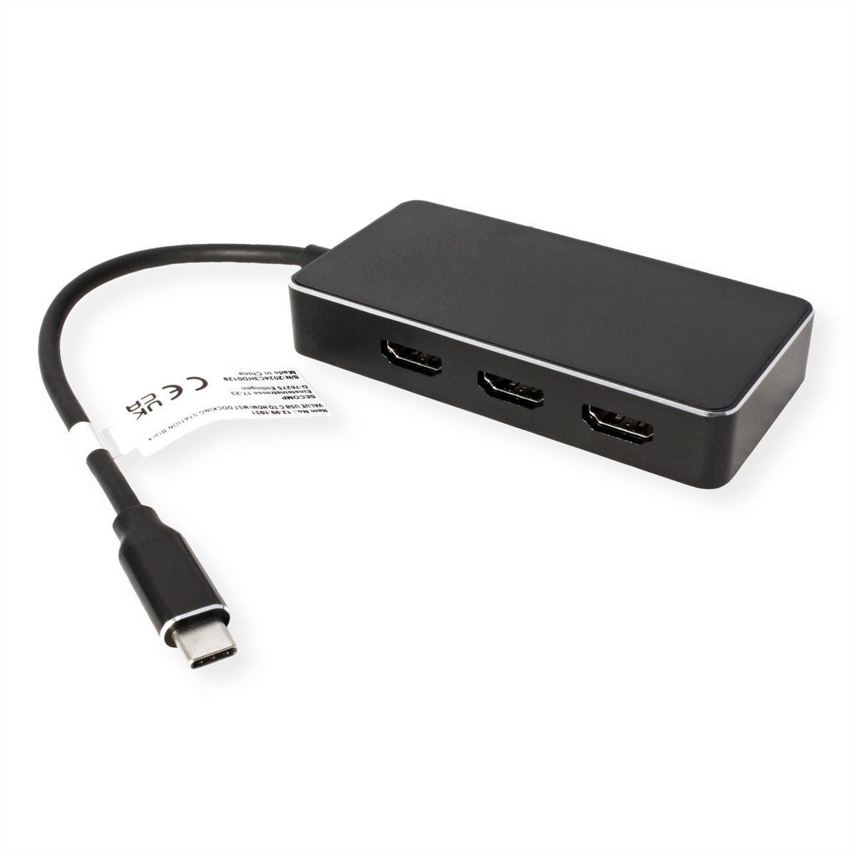 VALUE Adaptateur Multi-Display USB type C - 3x HDMI, Multi-Stream 4K