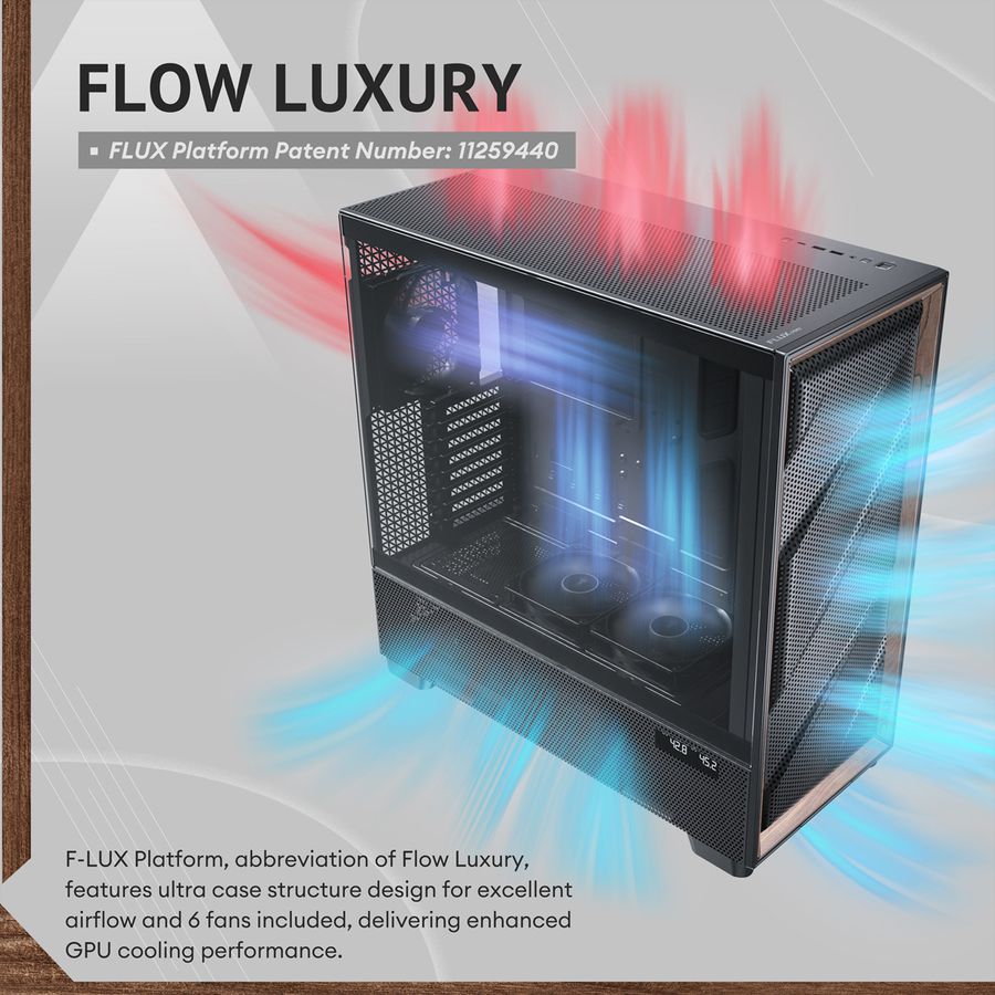ANTEC FLUX PRO EUV Boîtier PC Big / Full Tower ATX, noir