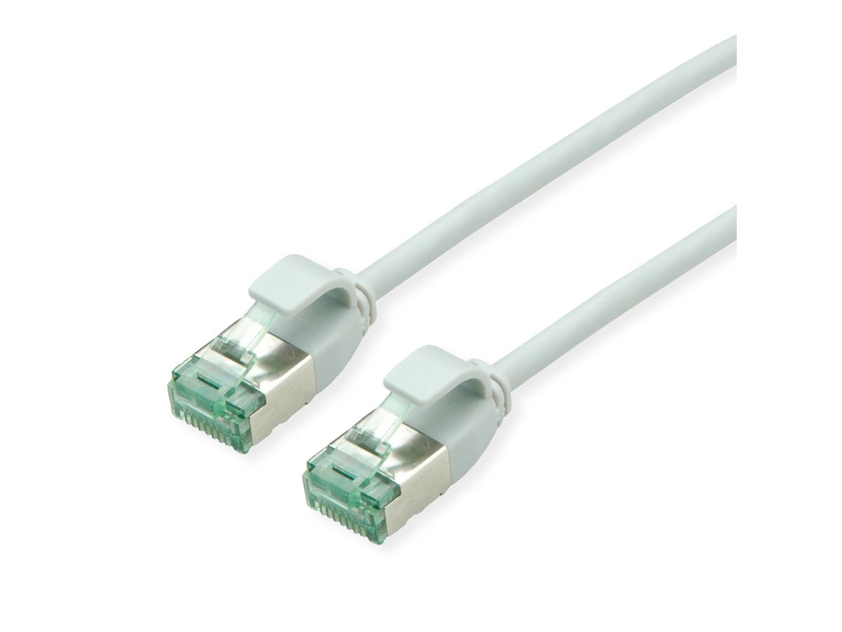 ROLINE RM Cordon DataCenter U/FTP Cat.6A (Classe EA), slim, gris, 5 m