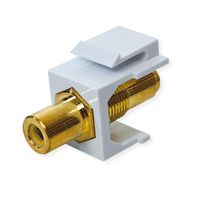 VALUE Coupleur Keystone RCA, plastique, jaune