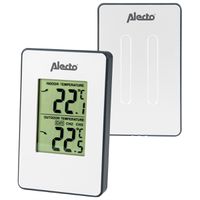Alecto Wetterstation WS-1050 Weiß, mit kabellosem Außensensor
