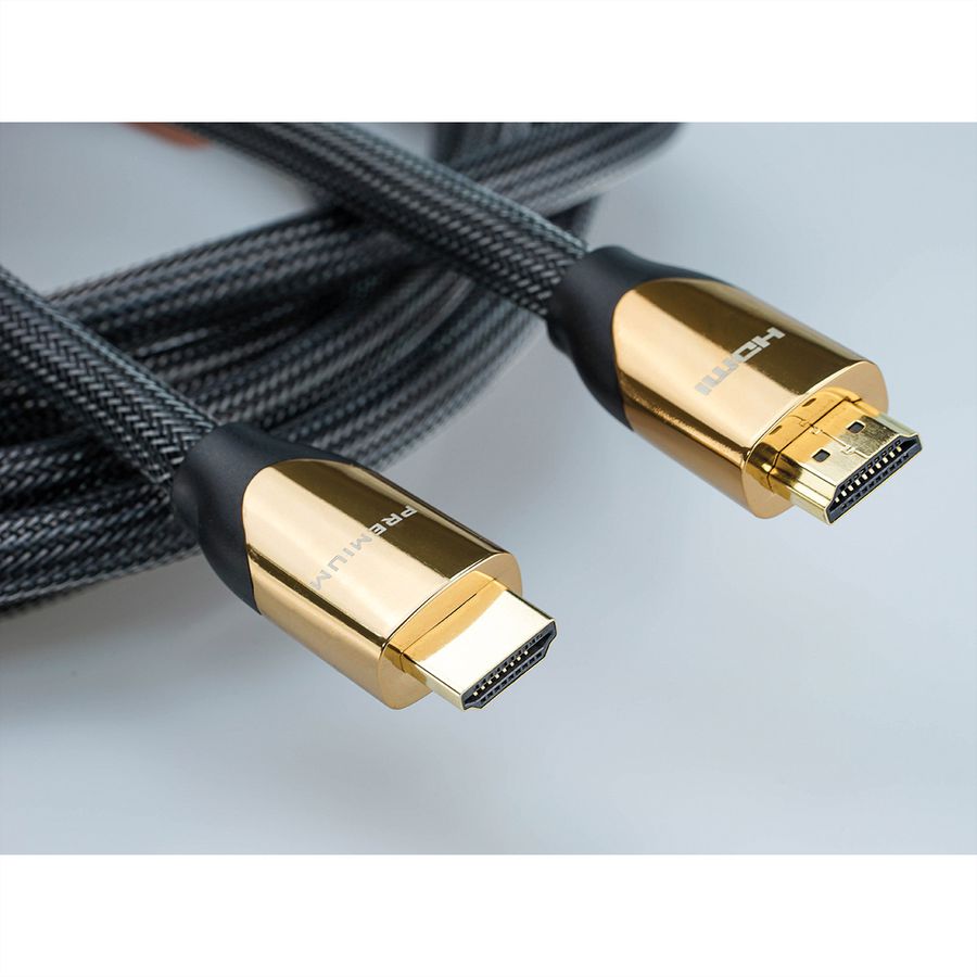 ROLINE 4K PREMIUM HDMI Ultra HD Kabel mit Ethernet, ST/ST, schwarz, 4,5 m