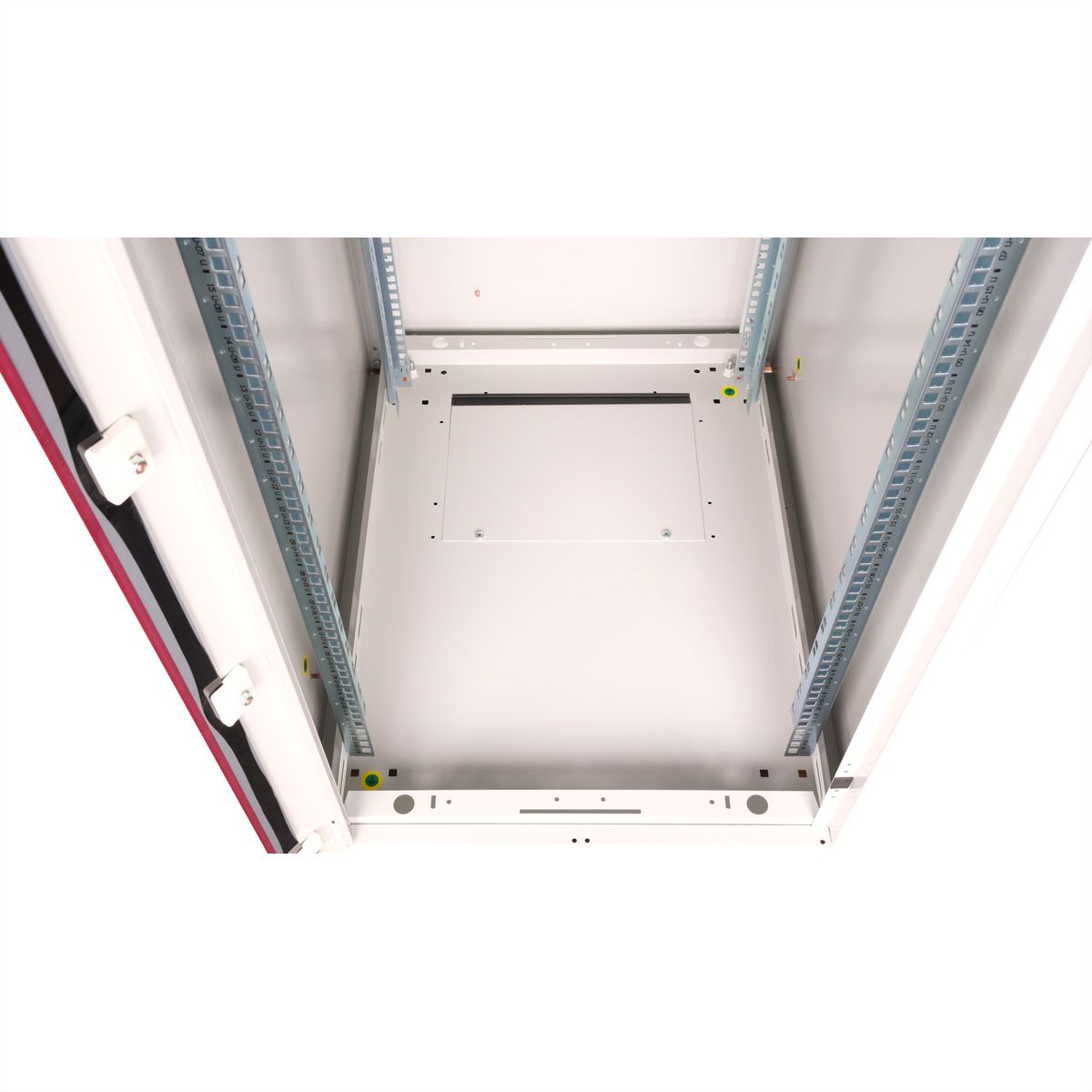 ROLINE 19-Zoll Netzwerkschrank Basic 22 HE, 600x800 BxT Glastür grau