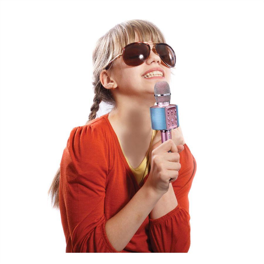 Lenco Microphone Karaoké BMC-090, Or rose