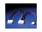 ROLINE Y-Kabel 4 pol. HDD / 4 pol. HDD  + 4 pol. FDD, 0,3 m