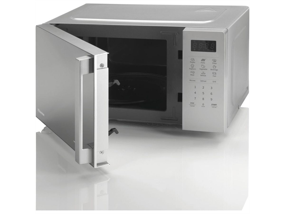 Hisense Mikrowelle H20MOMS4HG, 20L, mit Grill, silber