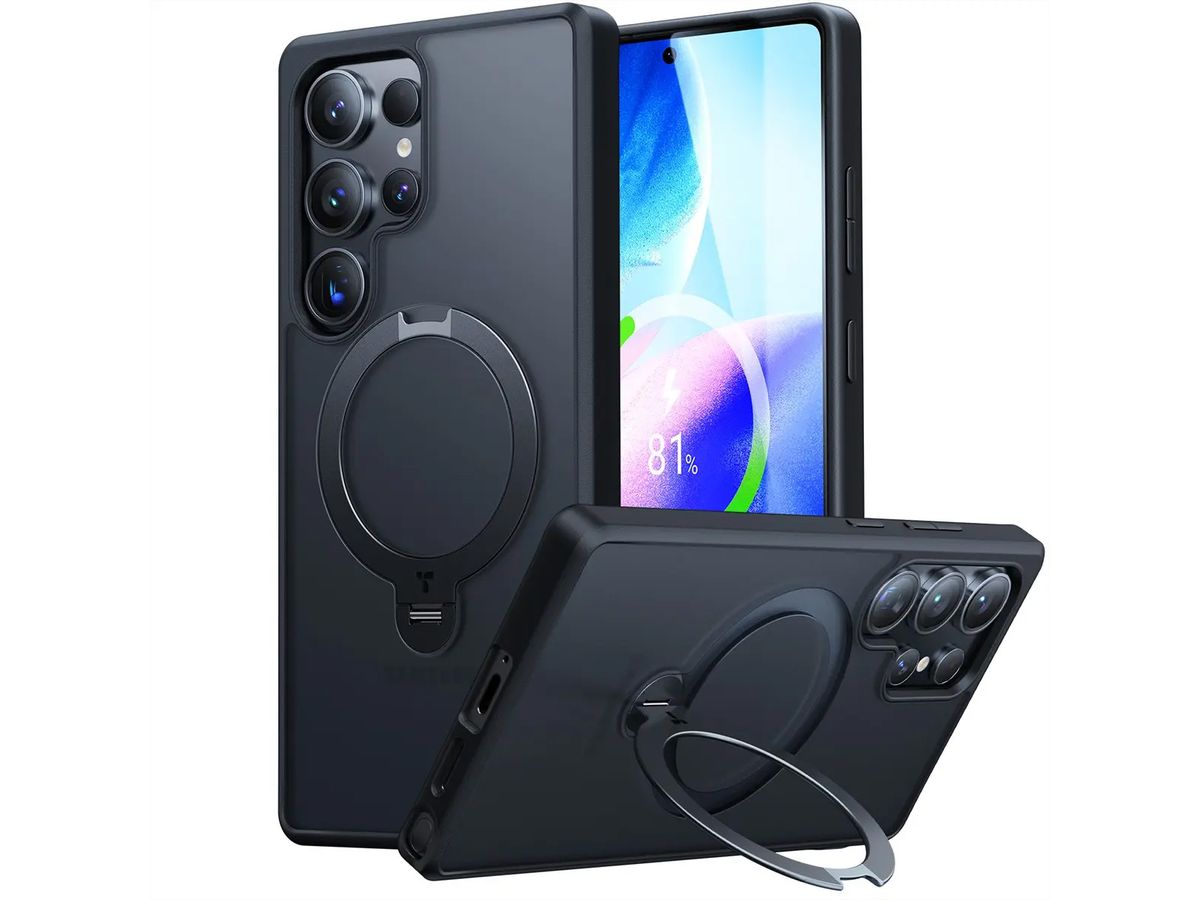 Torras Ostand 360° Case, Galaxy S25 Ultra, MagSafe, noir