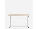 WRK21 Schreibtisch Smart 100 x 60 cm, Höhenverstellbar, Mandal Ahorn / Weiss