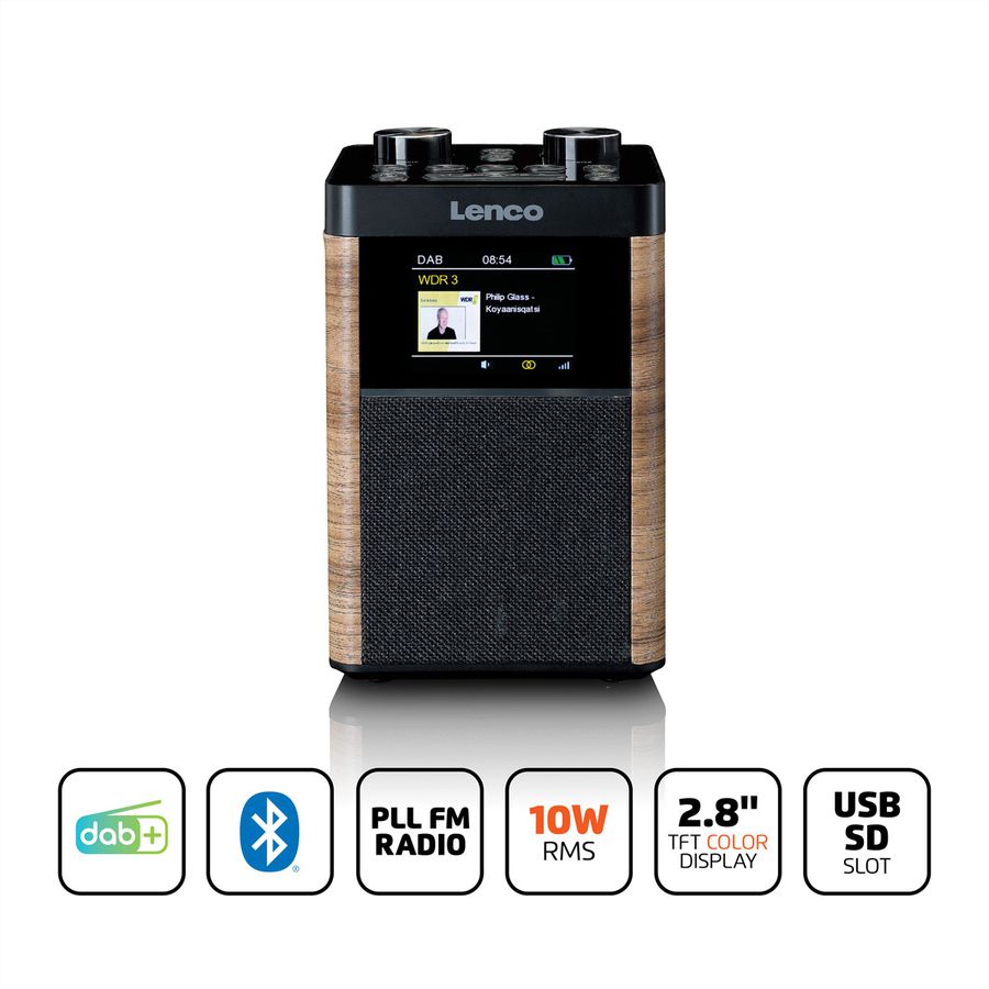 Lenco DAB+ Radio PDR-060WD