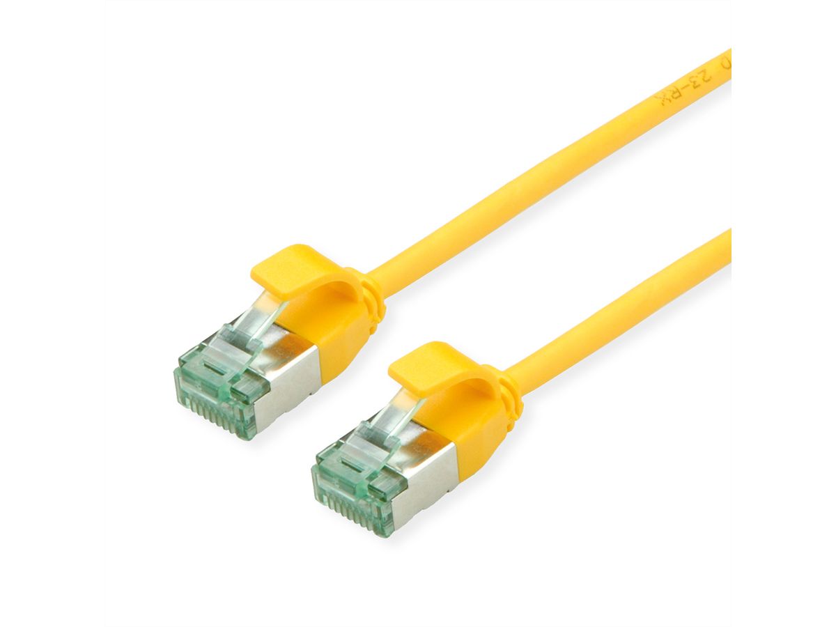 ROLINE RM Cordon DataCenter U/FTP Cat.6A (Classe EA), slim, jaune, 5 m