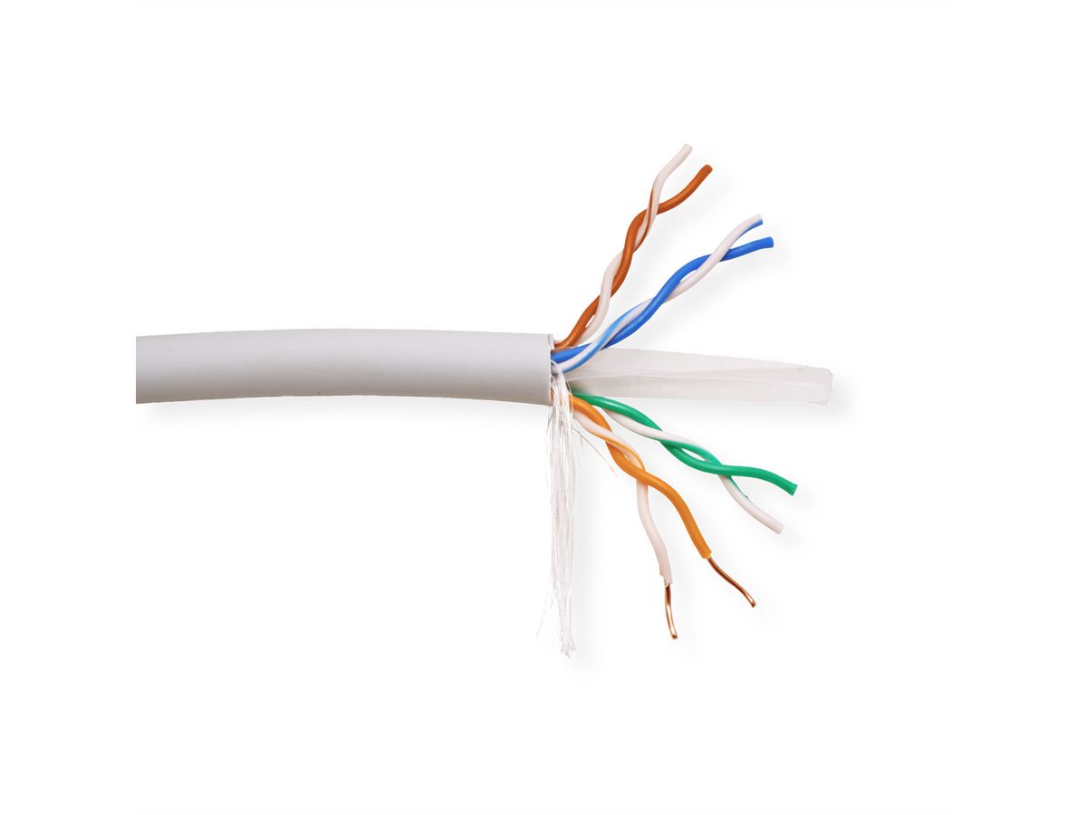 ROLINE UTP Kabel, Cat.6A (Class EA), Massivdraht, LSOH, 300m