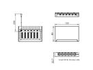 ROLINE Mini panneau Cat.6A/ClassEA 6 ports, 0,5U, blindé, noir