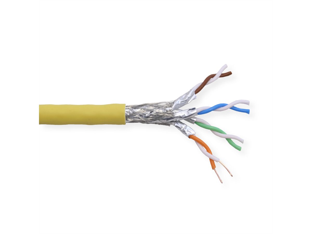 DRAKA UC2000/UCFUTURE COMPACT22 Cat.8.2 S/FTP H AWG 22 gelb, 500 m