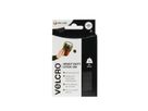 VELCRO® Boutons ronds 45mm x 6 noirs, crochets&velours autocollants extra fort