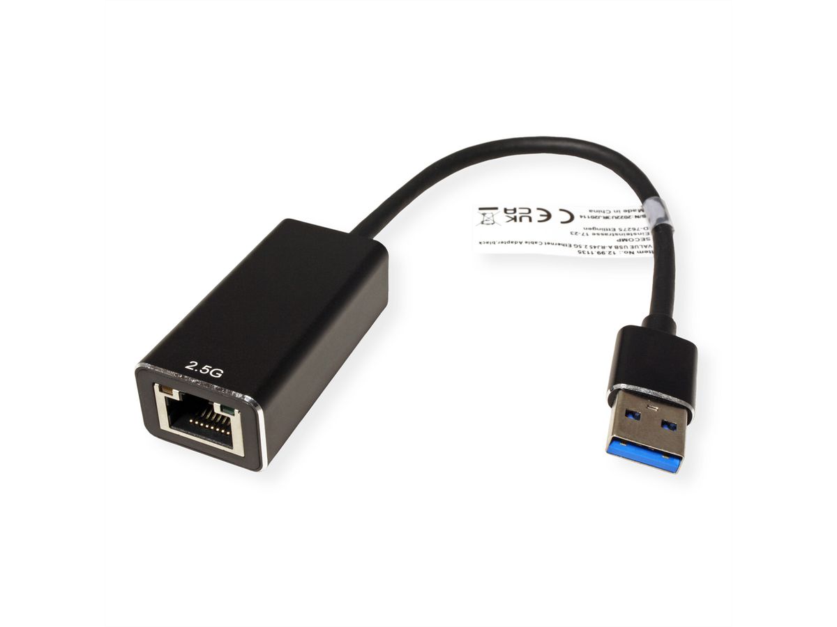 VALUE USB 3.2 Gen 1 Typ A, zu 2.5-Gigabit-Ethernet Konverter
