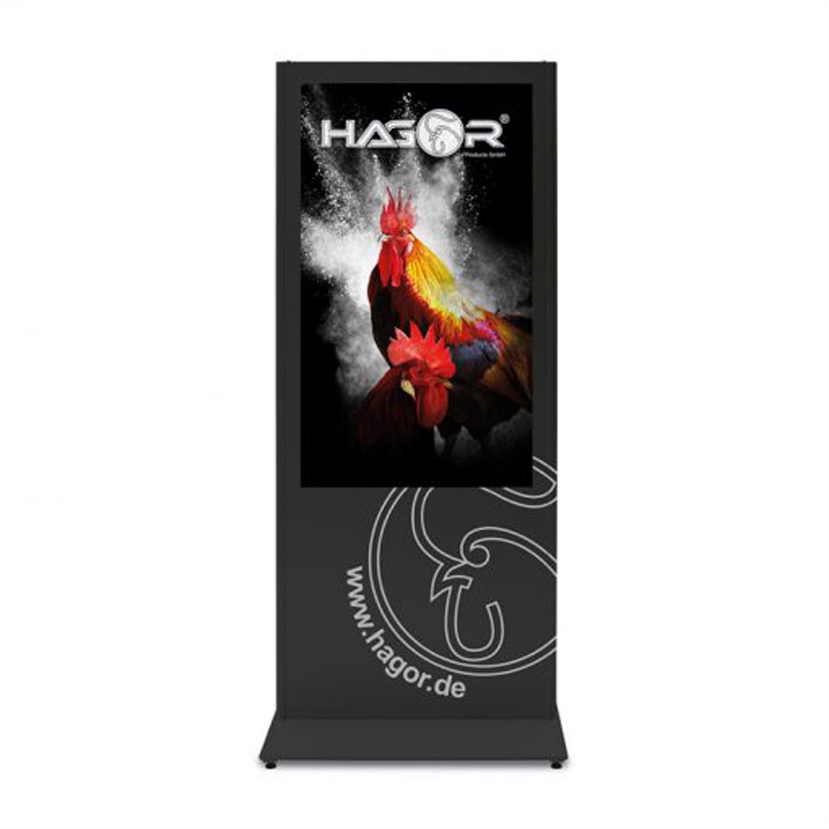 Hagor vis-it Stelen portrait 42 - 46", Indoorstele, grau