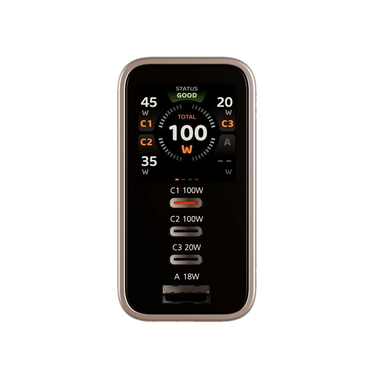 ATEN UP5100 100W 4P Smart Display Charger, GaN, 100W
