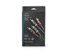 Nedis Stereo-Audiokabel, 2x Cinch, ST/ST, grau, 2 m