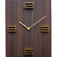 Technoline Wanduhr WT2100 braun Quarzuhr