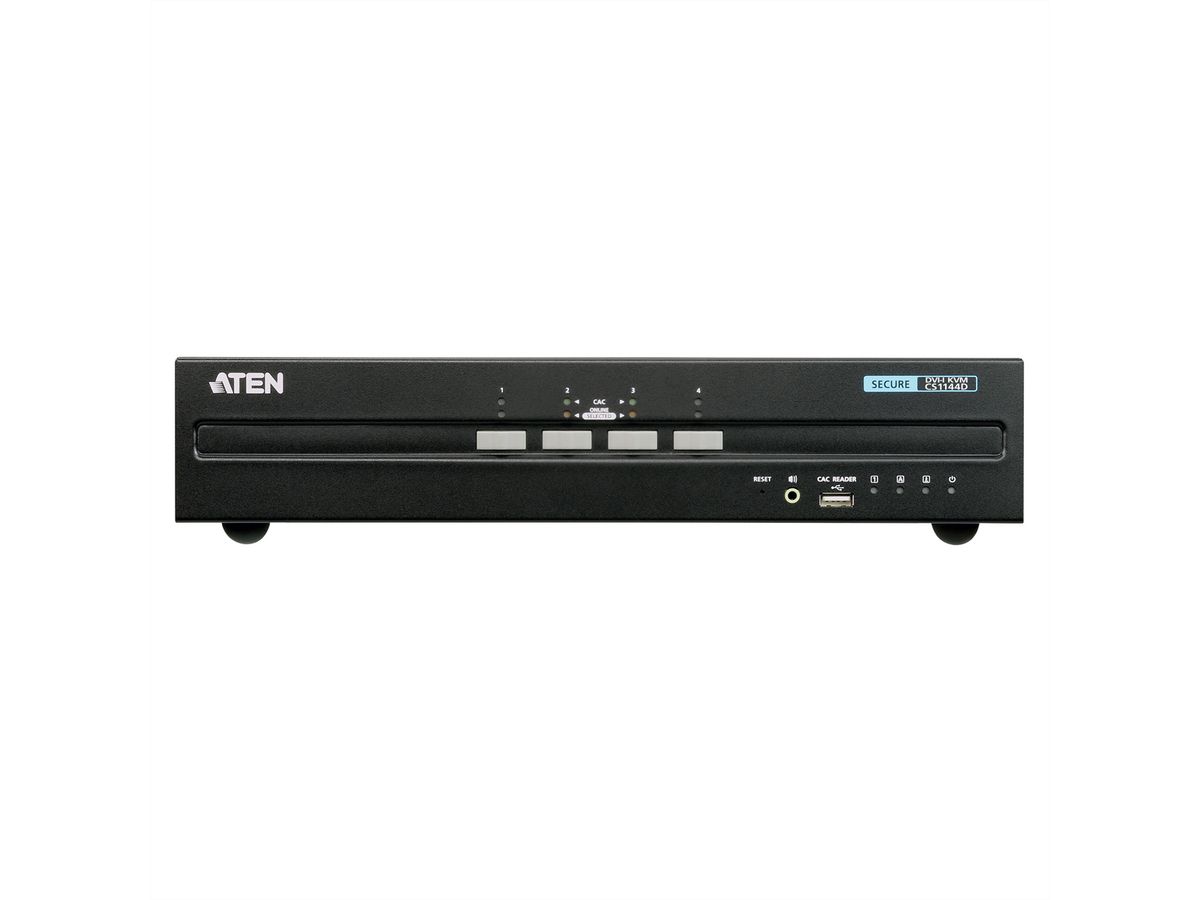 ATEN CS1144D Commutateur KVM sécurisé à 2 affichages DVI USB à 4 ports