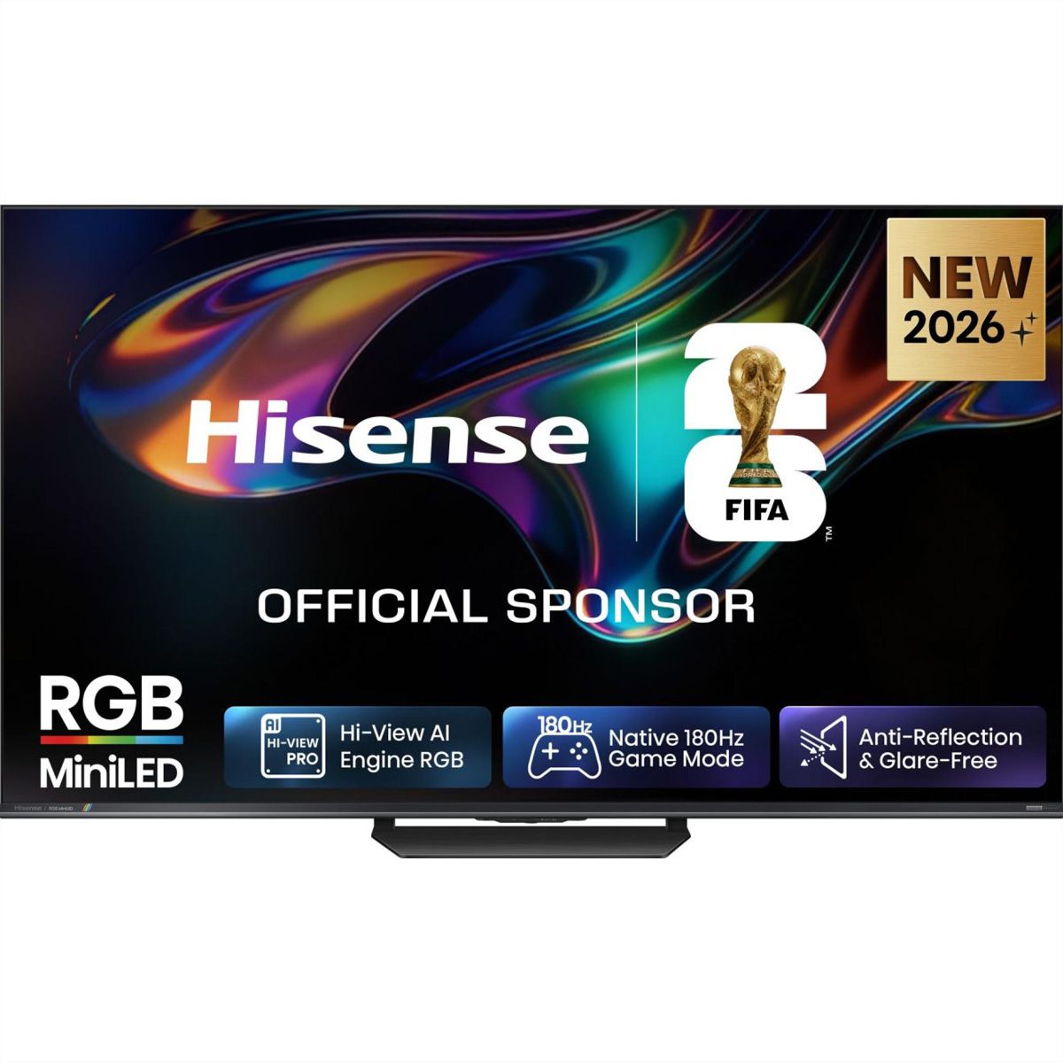 Hisense TV 85UR8DS 85", RGB Mini LED 4K, 180Hz, 3500 Nits