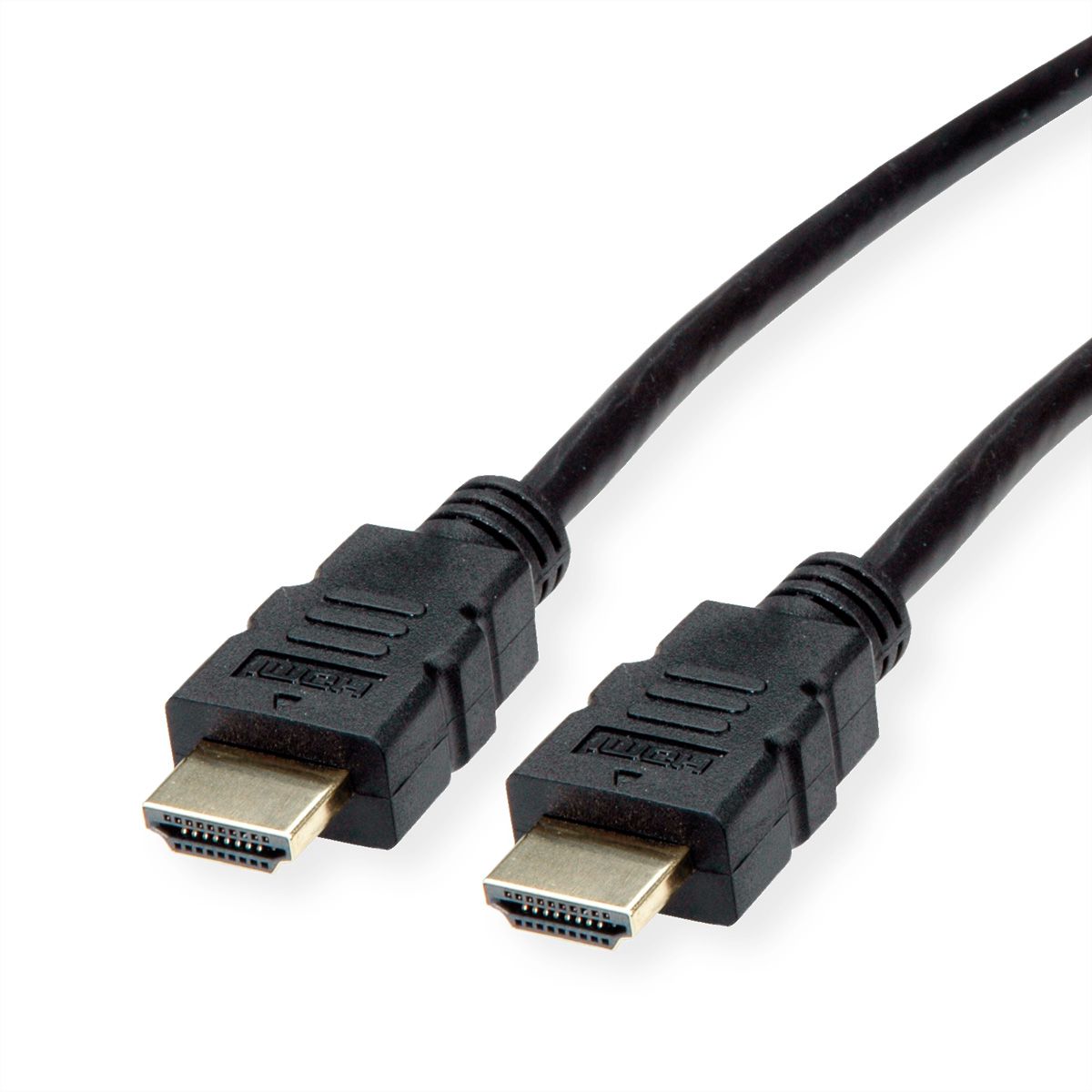 ROLINE HDMI High Speed Kabel mit Ethernet, TPE, schwarz, 1,5 m