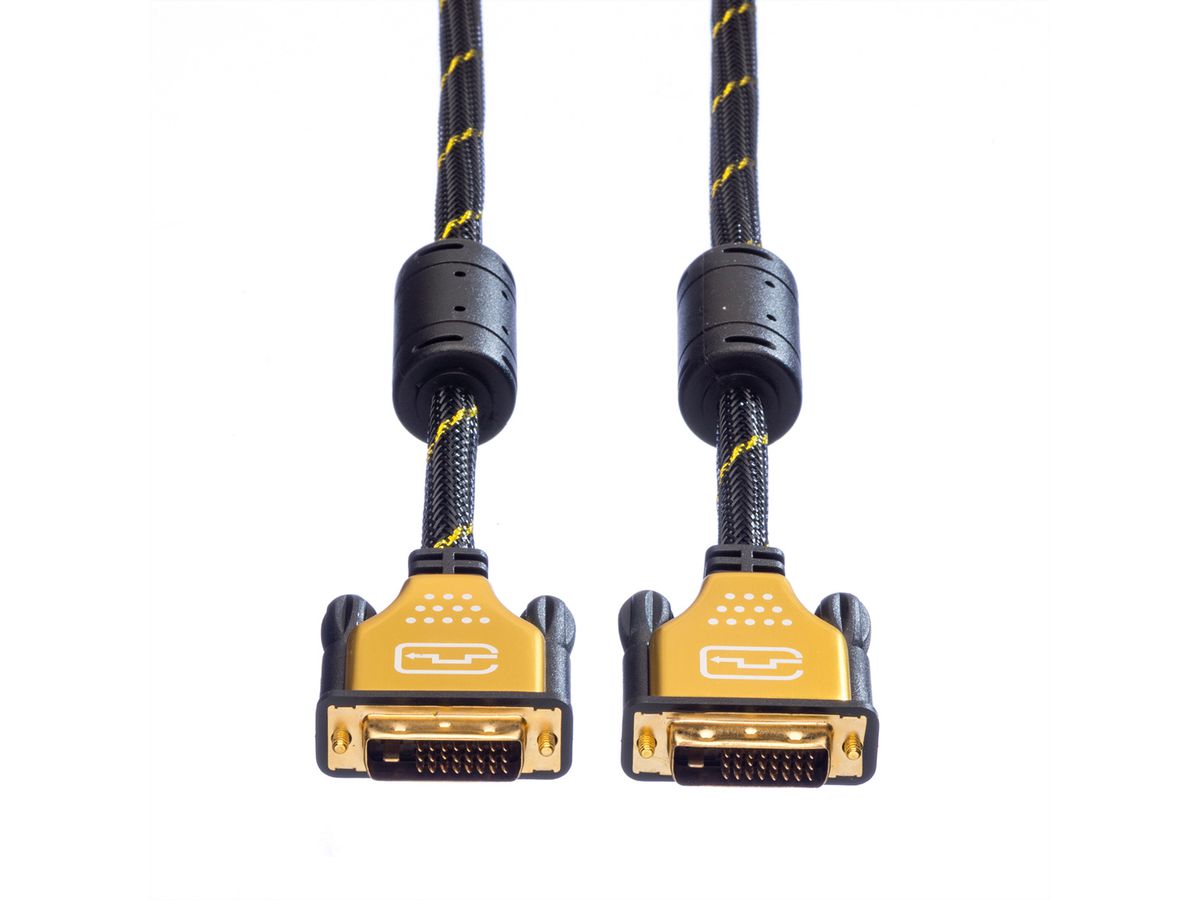 ROLINE GOLD Câble pour écran DVI, M-M, (24+1) dual link, 3 m