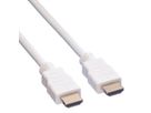 VALUE HDMI High Speed Kabel mit Ethernet, weiß, 2 m