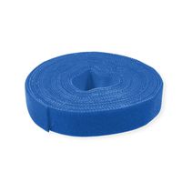 VALUE Bande auto-agrippante sur rouleau, 10mm, bleu, 25 m