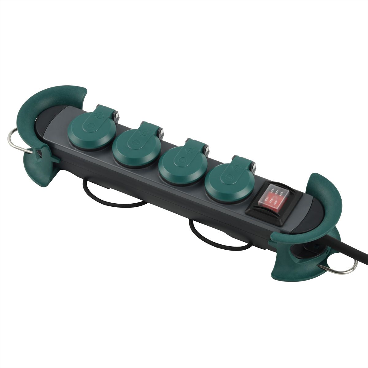 BACHMANN HOOK Outdoor 4x contact de protection, 16A/400V, 4 m