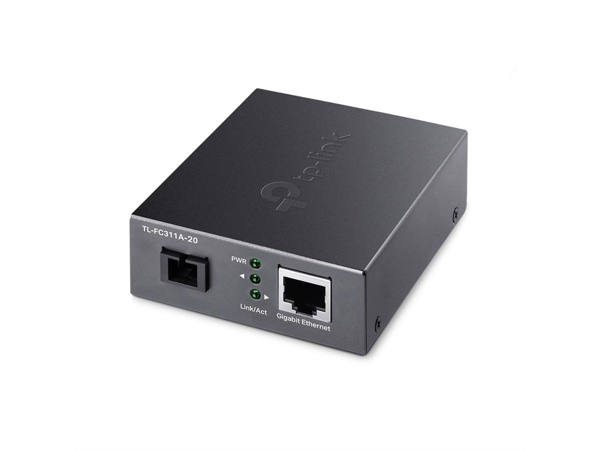 TP-Link FC311A-20 Media Converter , Full-duplex, Up to 20 km