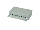 ROLINE Patchpanel, 8 Ports, Cat.5e (Class D), geschirmt, grau
