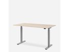 WRK21 Schreibtisch Smart 100 x 60 cm, Höhenverstellbar, Mandal Ahorn / Grau