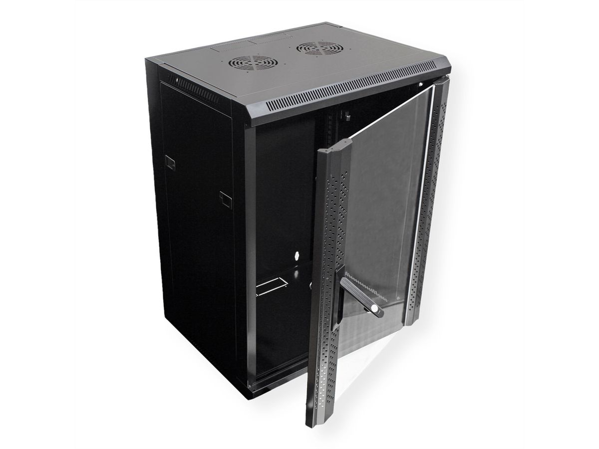 VALUE Armoire murale 15 UH (HxLxP) 775x570x600 mm, noir